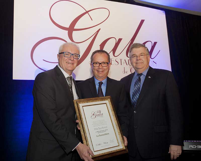 La Fenouillière remporte le prix Excellence au 23e Gala de la restauration de Québec