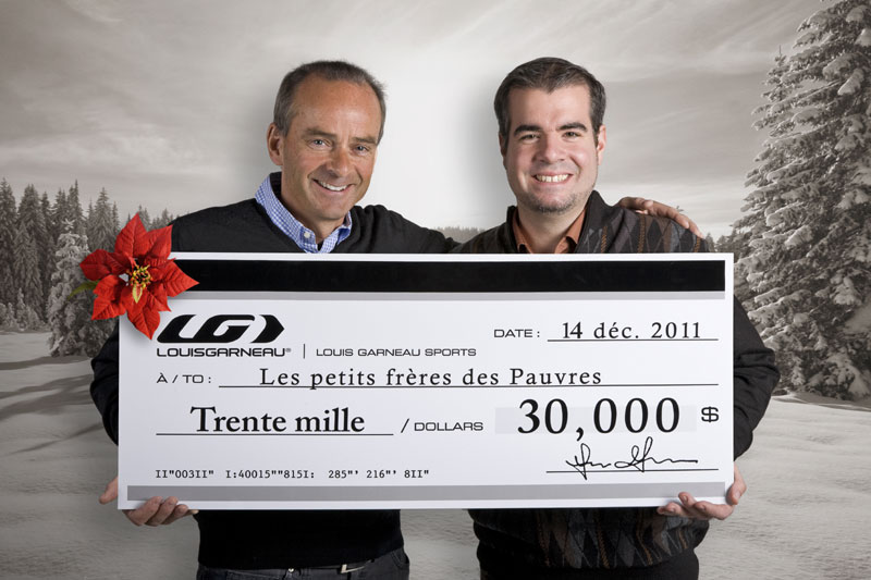 Louis Garneau fait un don de 30 000 $ aux Petits frères des pauvres