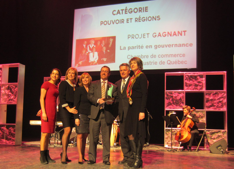 La Chambre de commerce et d’industrie de Québec remporte le lauréat du prix Égalité 2012