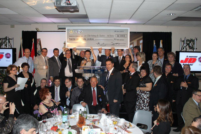 Le Club Rotary Québec-Val-Bélair recueille 36 000 $ au profit des jeunes et des plus démunis