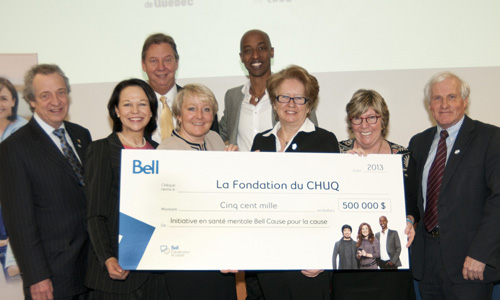 Bell remet 500 000 $ à la Fondation du CHUQ