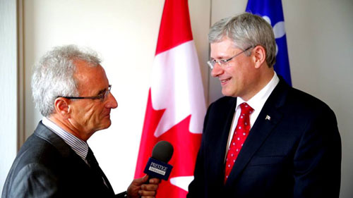 De passage à Québec, le Premier ministre du Canada accorde une entrevue privée à PRESTIGE Télévision