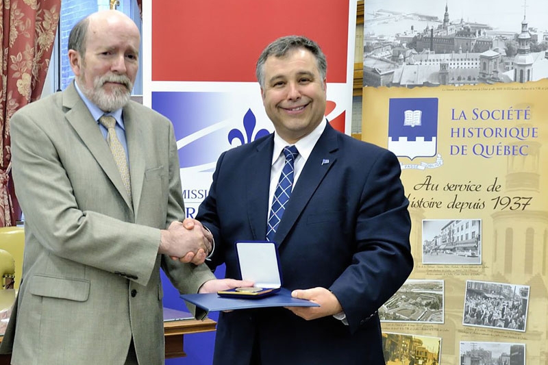 La médaille de l’Assemblée nationale du Québec pour un historien émérite
