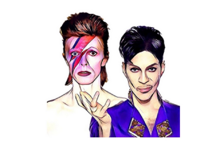 Hommage à Bowie et Prince