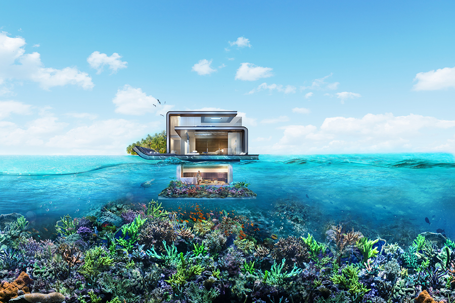 Floating Seahorse  : vivre sur la mer dans des villas de luxe flottantes