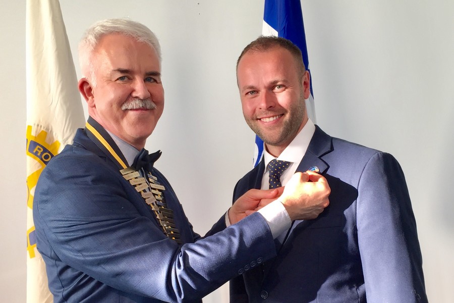 Patrice Drolet devient le 99e président du Club Rotary De Québec