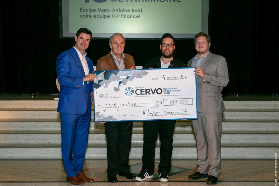 Un don exceptionnel à la Fondation CERVO