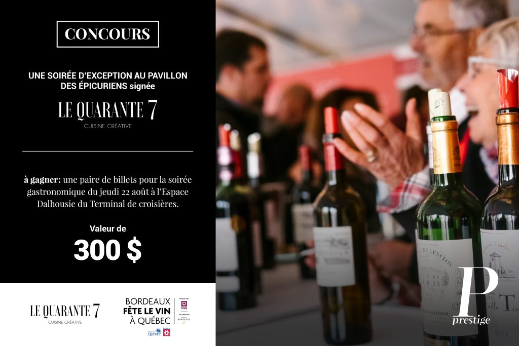 CONCOURS Une soirée d’exception au Pavillon des épicuriens !