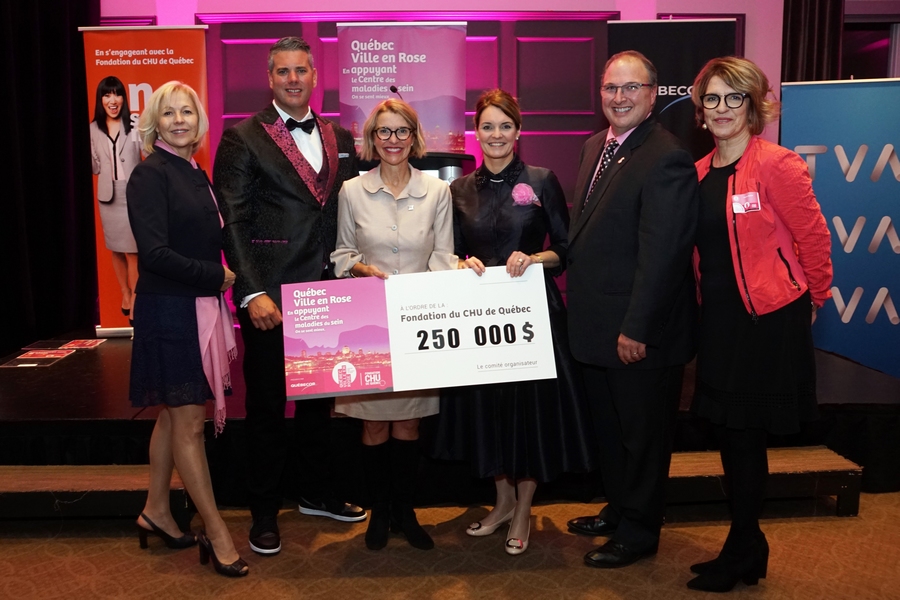 Québec ville en rose – Une campagne de financement exceptionnelle pour le Centre des maladies du sein