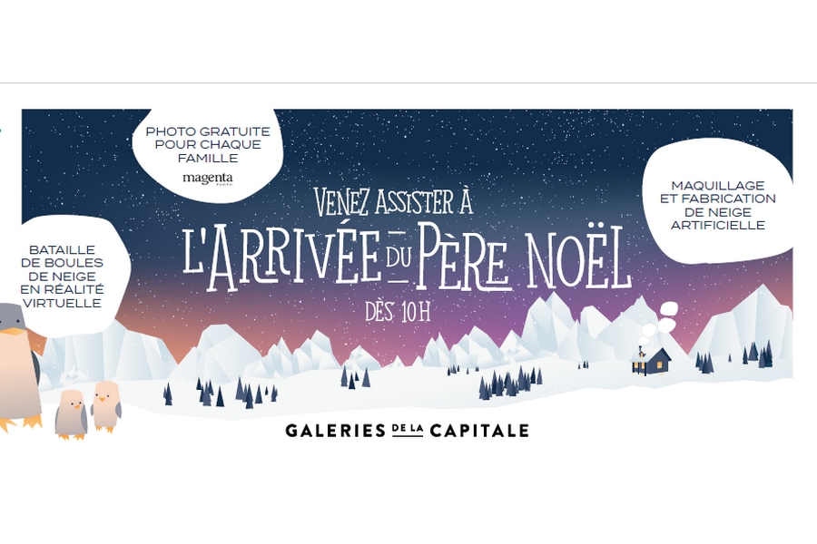 Festivités du pôle nord aux Galeries de la Capitale