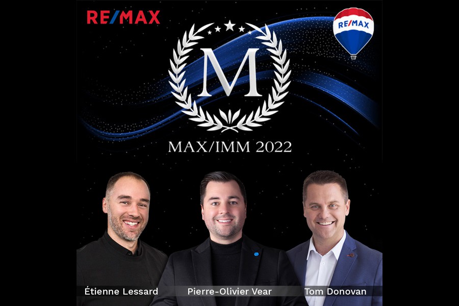 Trois équipes immobilières de la région de Québec se distinguent lors du Gala des MAX/IMM REMAX 2022
