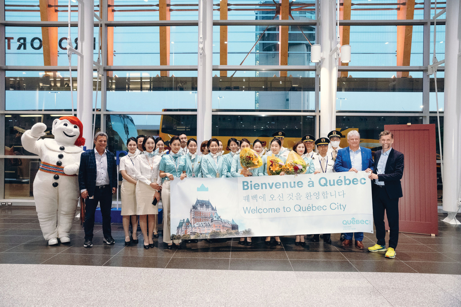 Un premier vol en provenance de la Corée atterrit à Québec