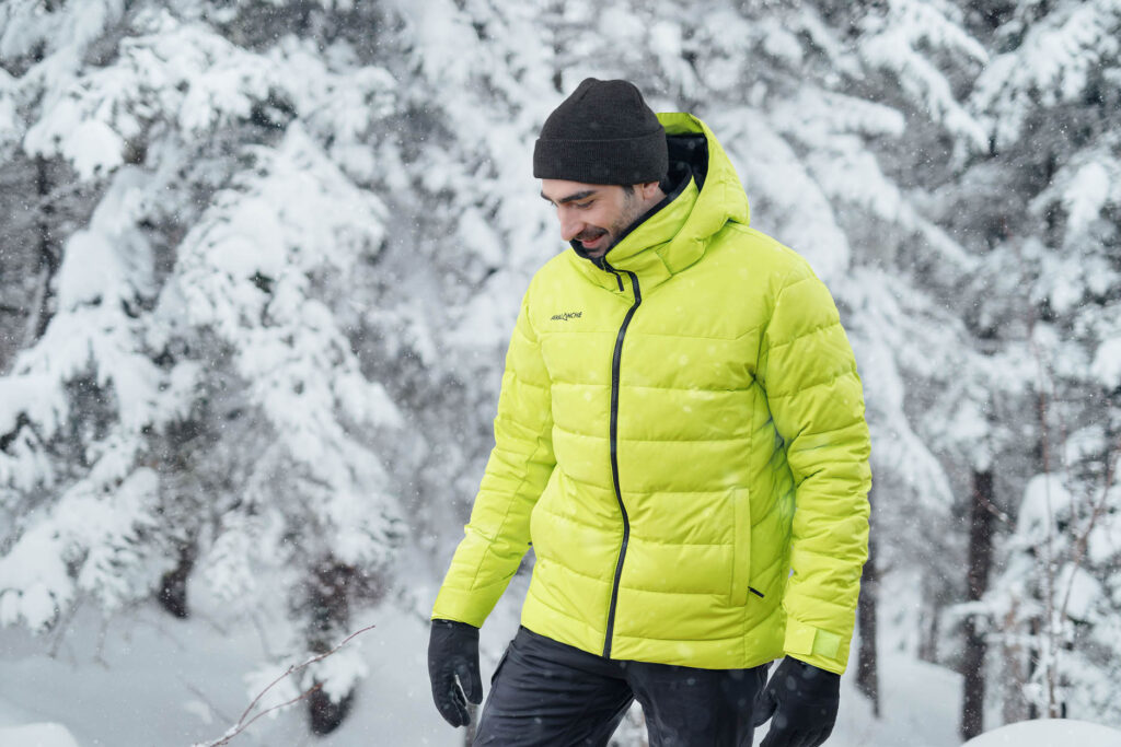 manteau jaune homme Avalanche