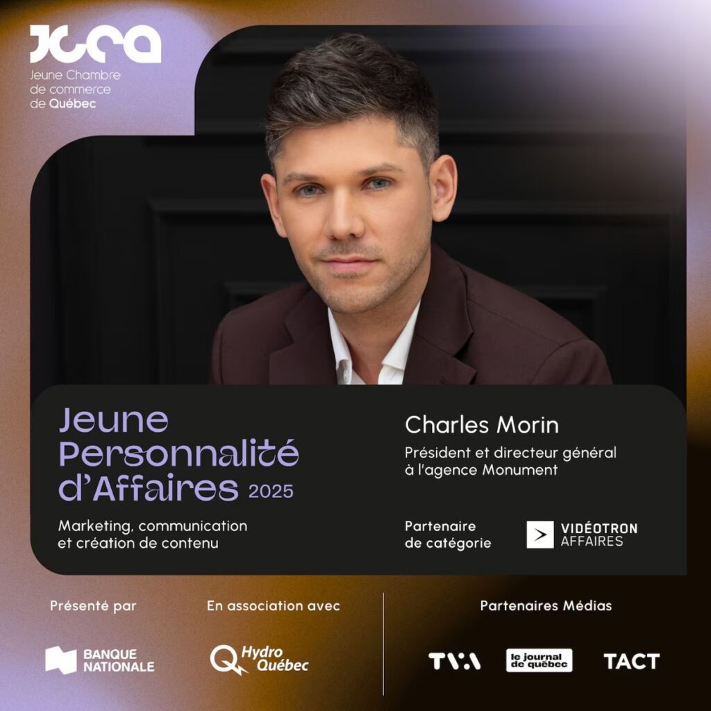 Jeune Personnalité d’Affaires 2025 : Charles Morin