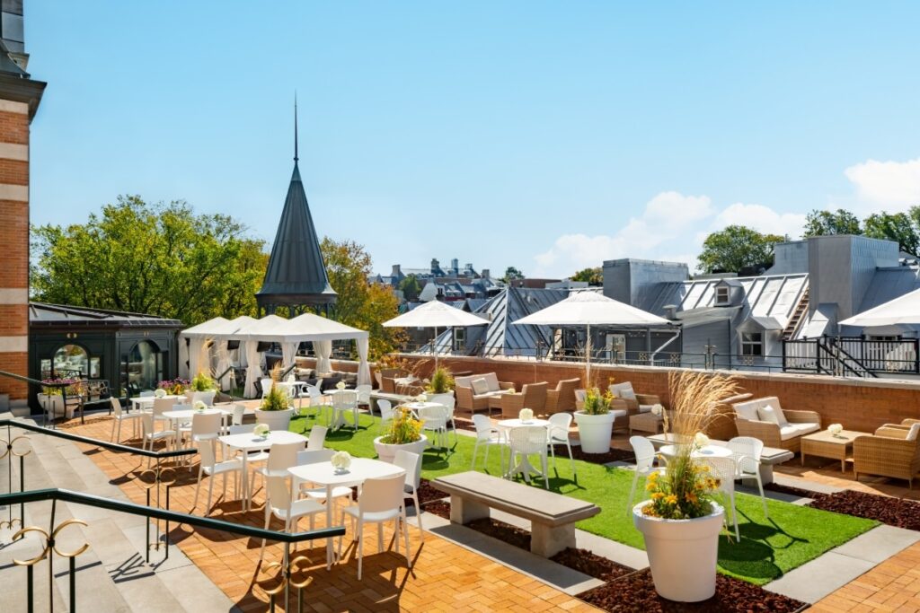 Fairmont Le Château Frontenac : la table et le paysage